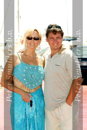 Marbella 26 juli 2003
Rene Froger met zijn vrouw Natasja Froger