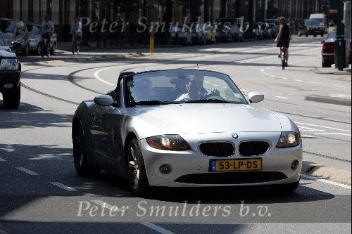 Amsterdam 29 juli 2004
Tooske Breugem en Bastiaan Ragas in BMW Z4 cabrio
