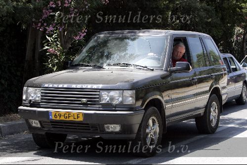 St tropez 25 juli 
Harry Mens in Range Rover jeep