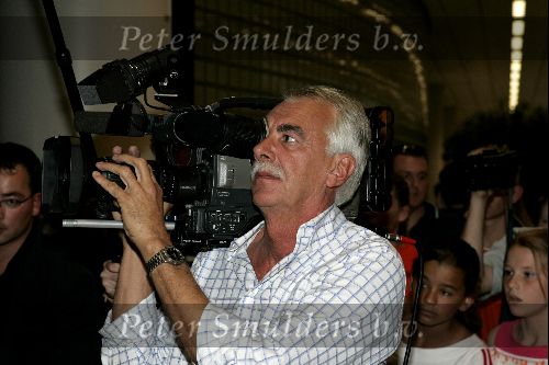 Schiphol 1 juli 2004
Aankoms Nederlands elftal na ek Portugal.
Jan Piet Borkus