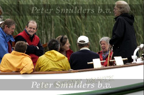 Muiden 4 juli 2004
Koningin Beatrix en Prins Friso varen op Groene Draeck