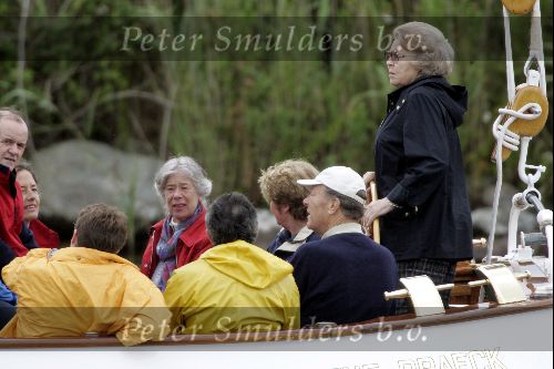 Muiden 4 juli 2004
Koningin Beatrix en Prins Friso varen op Groene Draeck