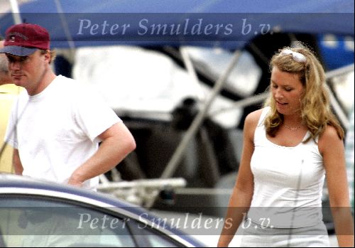 Porte Ercole 8 juli 2004
Vriendin prins Carlos Martha op de Jumbo VI