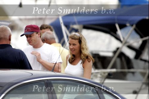 Porte Ercole 8 juli 2004
Vriendin prins Carlos Martha op de Jumbo VI