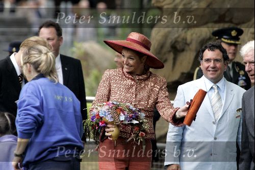 Amsterdam 1 juli 2004
Prinses Maxima in dierentuin Artis