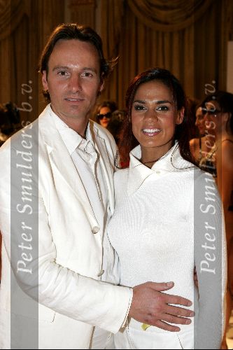 Amsterdam 11 juli 2004
Modeshow Wolford in het Amstel Hotel.  
Chimene v Oosterhout en Michael Lingg