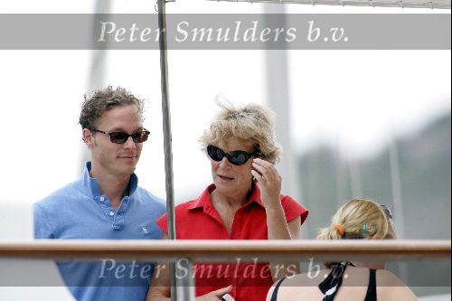 Porte Ercole 8 juli 2004
 Prinses Irene ,Prins Jaime, Prinses  Carolina   op de Jumbo VI
