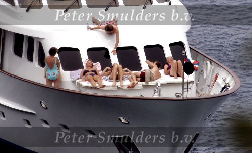 Porte Ercole 8 juli 2004
Prinses Margriet,Prinses Irene , Prins Floris en zijn vriendin op de Jumbo VI