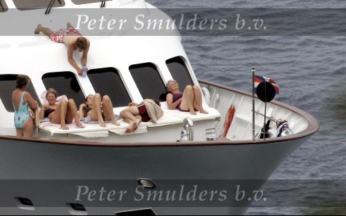 Porte Ercole 8 juli 2004
Prinses Margriet,Prinses Irene , Prins Floris en zijn vriendin op de Jumbo VI