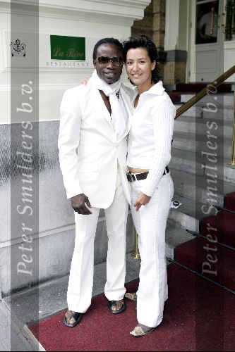 Amsterdam 11 juli 2004
Modeshow Wolford in het Amstel Hotel.  
Regilio Tuur met Bianca (Big Brother)