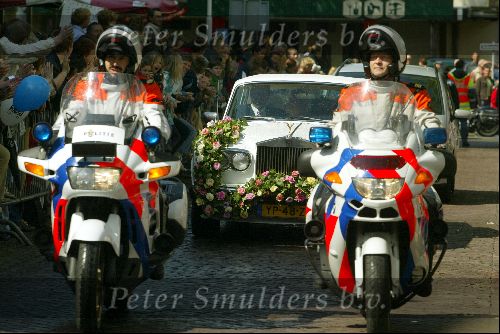Heesch/Geffen 10 Juli 2004
Trouwen Ruud v Nistelrooy met zijn Leontien Slaats
Classic Rolls Royce