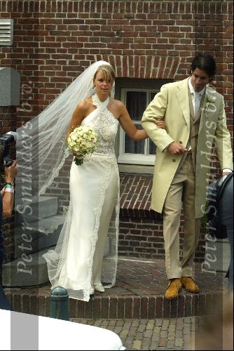 Heesch/Geffen Holland 10 Juli 2004
Trouwen Ruud v Nistelrooy met zijn Leontien