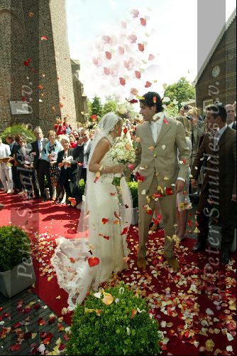 Heesch/Geffen Holland 10 Juli 2004
Trouwen Ruud v Nistelrooy met zijn Leontien