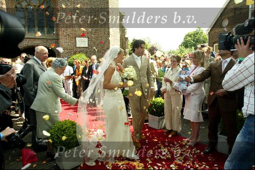 Heesch/Geffen Holland 10 Juli 2004
Trouwen Ruud v Nistelrooy met zijn Leontien