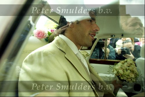 Heesch/Geffen Holland 10 Juli 2004
Trouwen Ruud v Nistelrooy met zijn Leontien