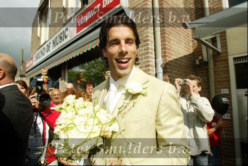 Heesch/Geffen Holland 10 Juli 2004
Trouwen Ruud v Nistelrooy met zijn Leontien