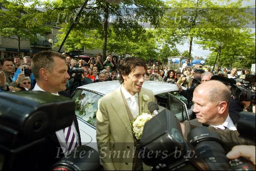 Heesch/Geffen Holland 10 Juli 2004
Trouwen Ruud v Nistelrooy met zijn Leontien