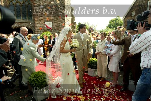 Heesch/Geffen Holland 10 Juli 2004
Trouwen Ruud v Nistelrooy met zijn Leontien