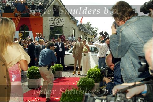 Heesch/Geffen 10 Juli 2004
Trouwen Ruud v Nistelrooy met zijn Leontien Slaats