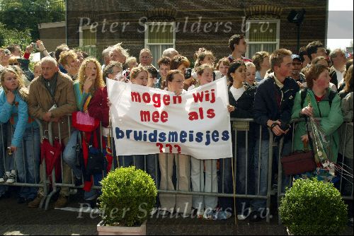 Heesch/Geffen 10 Juli 2004
Trouwen Ruud v Nistelrooy met zijn Leontien Slaats