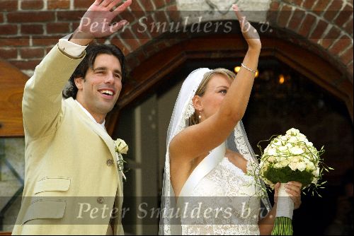 Heesch/Geffen 10 Juli 2004
Trouwen Ruud v Nistelrooy met zijn Leontien Slaats