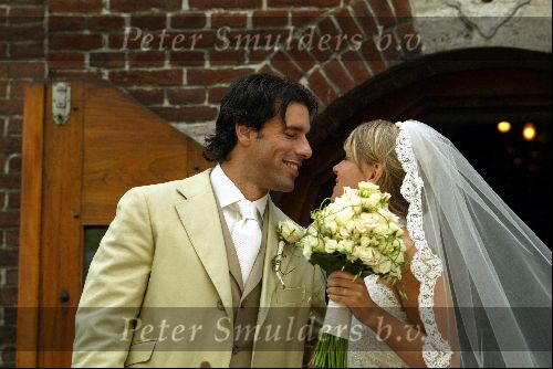 Heesch/Geffen 10 Juli 2004
Trouwen Ruud v Nistelrooy met zijn Leontien Slaats