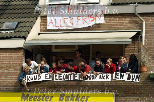 Heesch/Geffen 10 Juli 2004
Trouwen Ruud v Nistelrooy met zijn Leontien Slaats