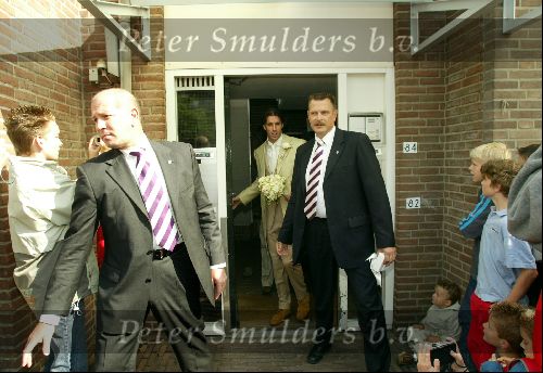 Heesch/Geffen 10 Juli 2004
Trouwen Ruud v Nistelrooy met zijn Leontien Slaats