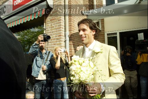 Heesch/Geffen 10 Juli 2004
Trouwen Ruud v Nistelrooy met zijn Leontien Slaats