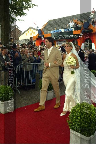 Heesch/Geffen Holland 10 Juli 2004
Trouwen Ruud v Nistelrooy met zijn Leontien