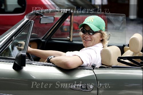Amsterdam  27juli 2004
Sander Foppele in zijn MG Cabrio