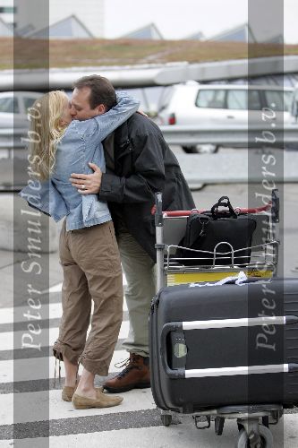 Schiphol 24 juli 2005
Frans Bauer en Mariska op schiphol