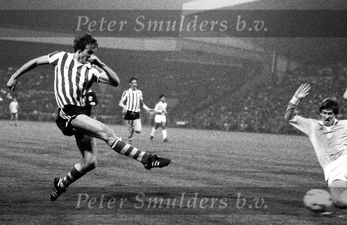 Jan Poortvliet in aktie voor PSV tegen AJAX 1979