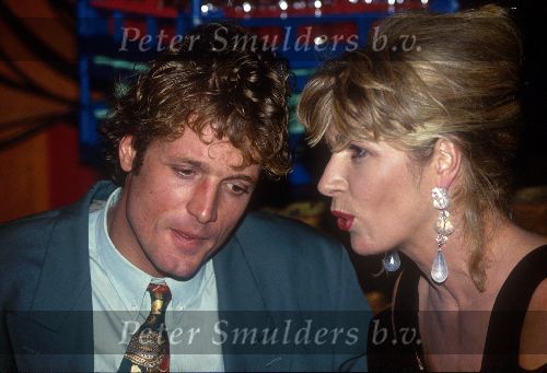 Amsterdam, 28 September 1993
Jeroen Pauw met zijn nieuwe vriendin Mieke v d Meij