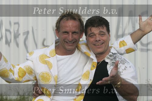 Tilburg, 3 Juli 2005
Oranje-kenner en liefhebber, Johan Vlemmix samen met Ad v d Hurh Andy de Witt