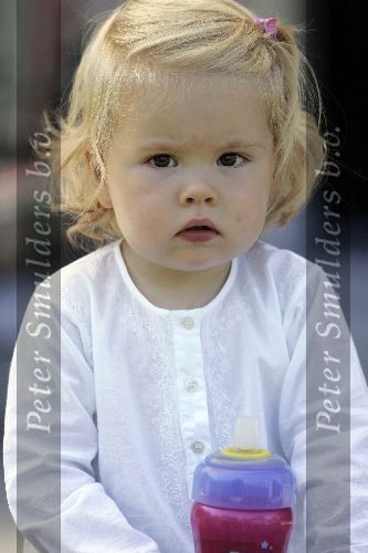 Wassenaar 17 juli 2005
Fotomoment met Maxima Amalia Prins Willem Alexander en Alexia bij hun woning \