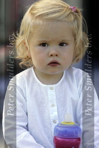Wassenaar 17 juli 2005
Fotomoment met Maxima Amalia Prins Willem Alexander en Alexia bij hun woning \