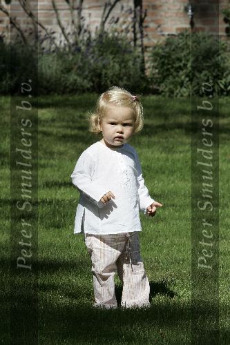 Wassenaar 17 juli 2005
Fotomoment met Maxima Amalia Prins Willem Alexander en Alexia bij hun woning \