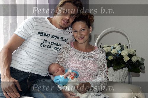Rotterdam 22 juli 2005
Winston Post en Denise v Rijswijk met hun zoon Jayden