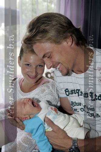 Rotterdam 22 juli 2005
Winston Post en Denise v Rijswijk met hun zoon Jayden