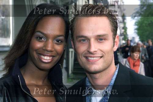 Amsterdam 14 juli 2001
Premiere Zensation in Crre.
Yasmine Sendar met vriend