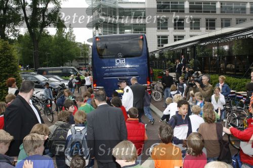 Amsterdam 6 juni 2006
Vertrek Nederlands elftal vanaf het hilton in Amsterdam naar WK.
de bus vertrekt
