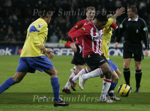Eindhoven, 20 Januari 2006 Kompetitiewedstrijd PSV-RKC Waalwijk, eindstand 2-0 Seizoen 2005/2006
Jefferson Farfan