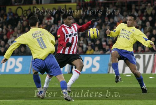 Eindhoven, 20 Januari 2006 Kompetitiewedstrijd PSV-RKC Waalwijk, eindstand 2-0 Seizoen 2005/2006
Jefferson Farfan