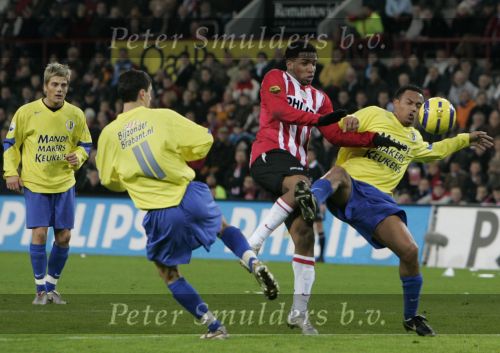 Eindhoven, 20 Januari 2006 Kompetitiewedstrijd PSV-RKC Waalwijk, eindstand 2-0 Seizoen 2005/2006
Jefferson Farfan
