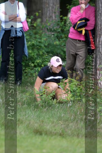 Valkenswaard, 4 Juni 2006
Finaledag KLM Ladies Open 2006 Eindhovensche Golf
De Australische Leah Hart werd derde maar was hier in de problemen