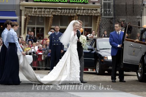 Delft 24 april 2004
Trouwen Prins Friso en Mabel Wisse Smit in stadhuis Delft.