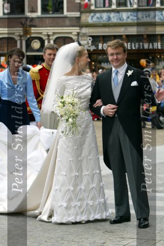 Delft 24 april 2004
Trouwen Prins Friso en Mabel Wisse Smit in stadhuis Delft.