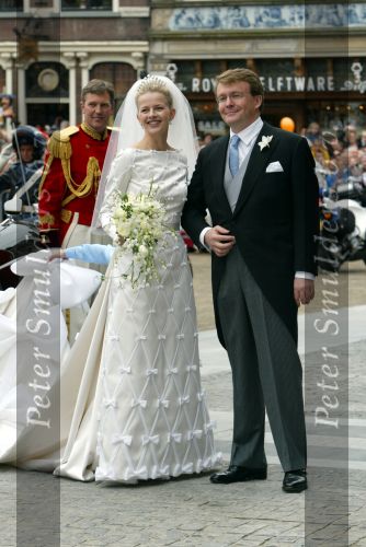 Delft 24 april 2004
Trouwen Prins Friso en Mabel Wisse Smit in stadhuis Delft.