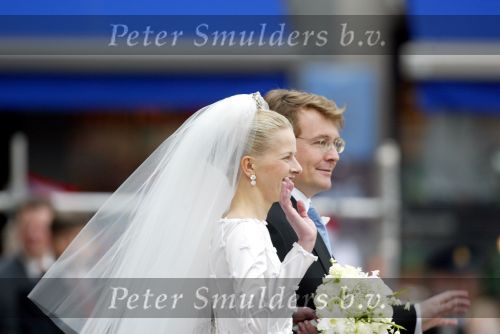 Delft 24 april 2004
Trouwen Prins Friso en Mabel Wisse Smit in stadhuis Delft.